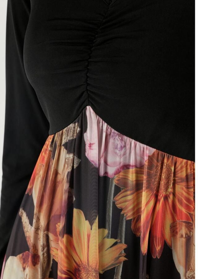 Aniston SELECTED Midi-jurk met rimpeling aan de v-halslijn - Foto 2