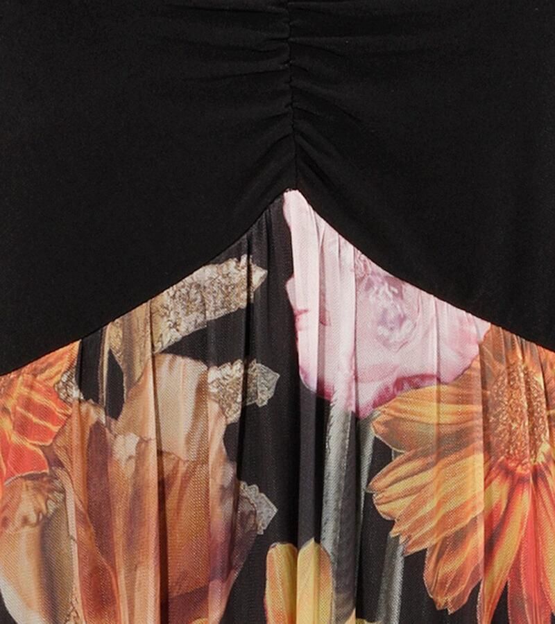 Aniston SELECTED Midi-jurk met rimpeling aan de v-halslijn