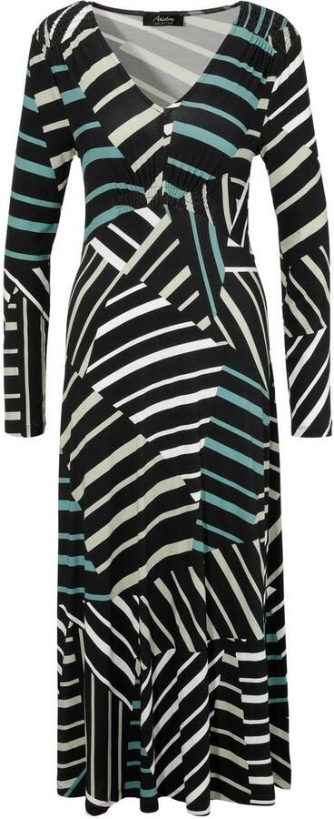 Aniston SELECTED Midi-jurk met smok-details en streeppatroon - Foto 6