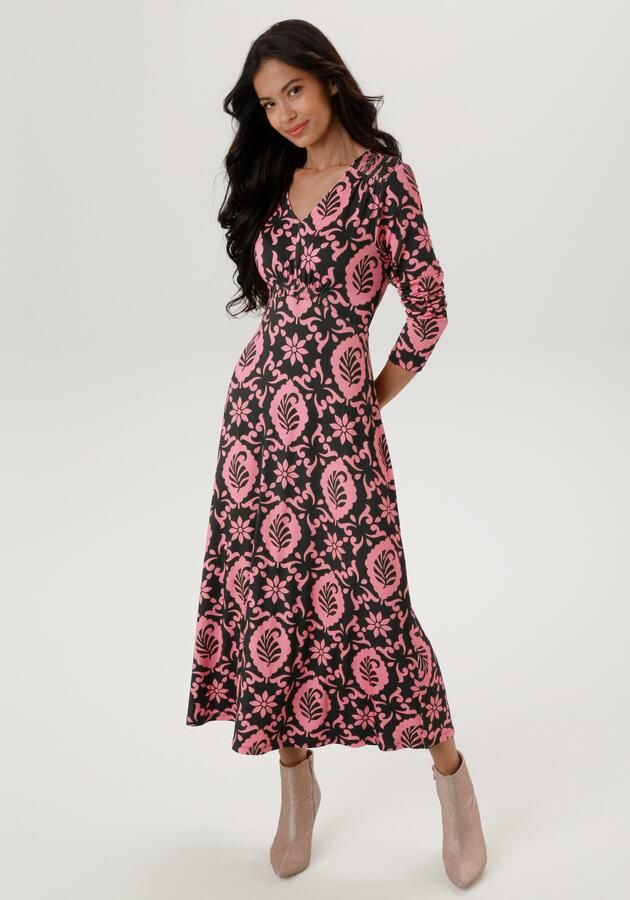 Aniston SELECTED Midi-jurk met smokwerkdetails nieuwe collectie - Foto 7