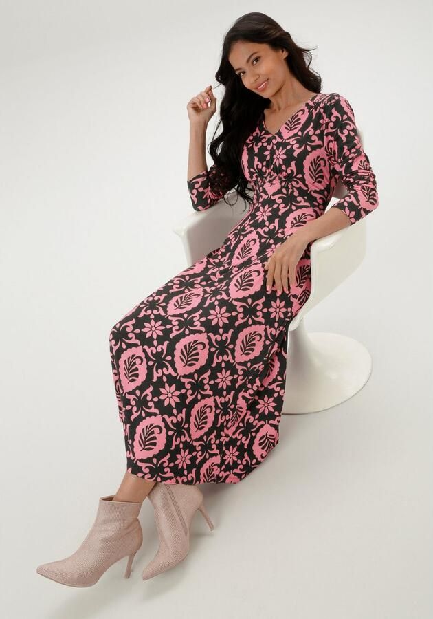 Aniston SELECTED Midi-jurk met smokwerkdetails nieuwe collectie - Foto 5