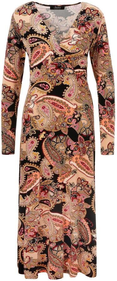 Aniston SELECTED Midi-jurk met v-hals en wikkel-look nieuwe collectie - Foto 7