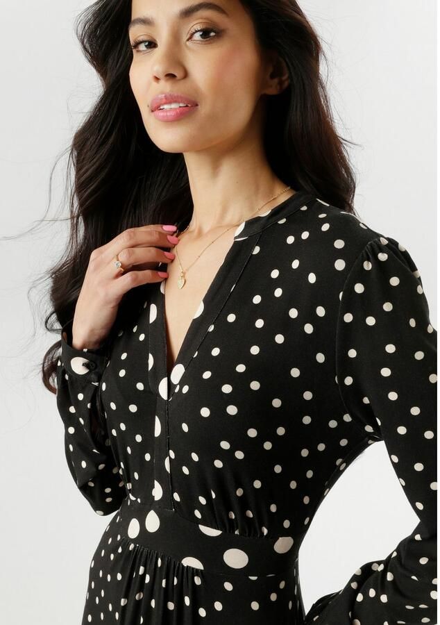 Aniston SELECTED Midi-jurk met verfijnde stippenprint nieuwe collectie