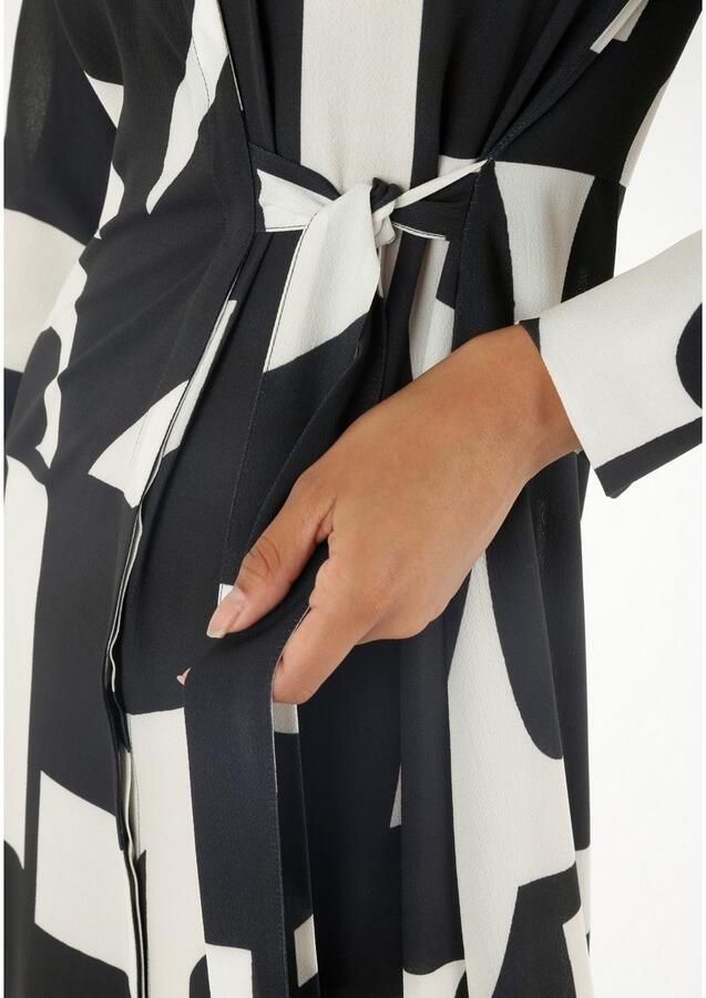 Aniston SELECTED Midi-jurk overhemdjurk met zijbinddetail - Foto 2