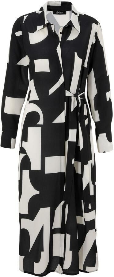 Aniston SELECTED Midi-jurk overhemdjurk met zijbinddetail - Foto 10