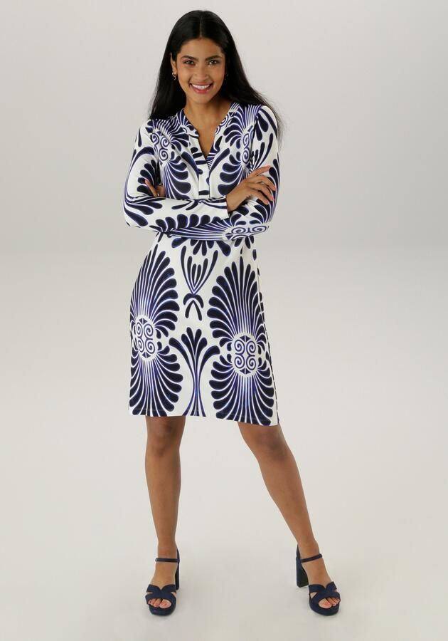 Aniston SELECTED Mini-jurk met fantasierijke patroon - Foto 7