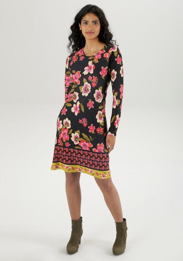 Aniston SELECTED Mini-jurk met gedrukte rand licht getailleerd - Foto 5