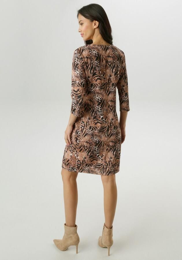 Aniston SELECTED Mini-jurk met lichte taillering en animal-print nieuwe collectie - Foto 4