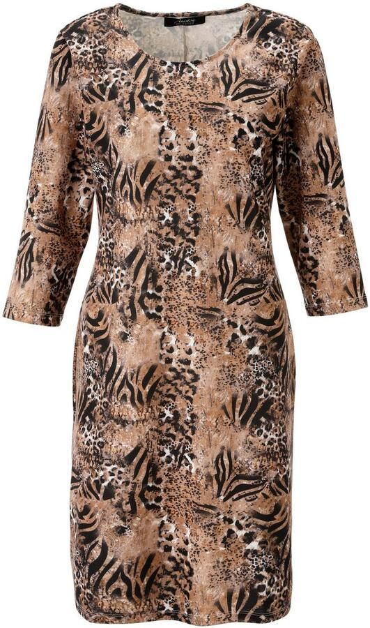 Aniston SELECTED Mini-jurk met lichte taillering en animal-print nieuwe collectie - Foto 6