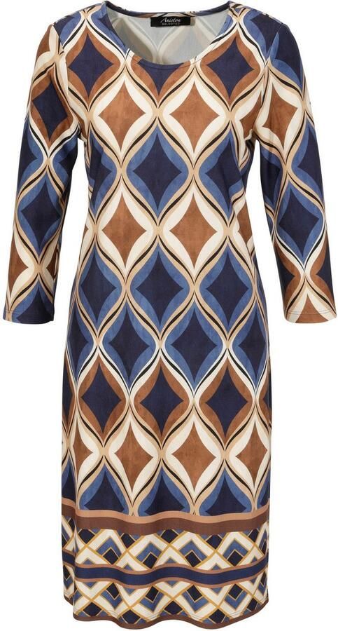 Aniston SELECTED Mini-jurk met lichte taillering en elegante print - Foto 6