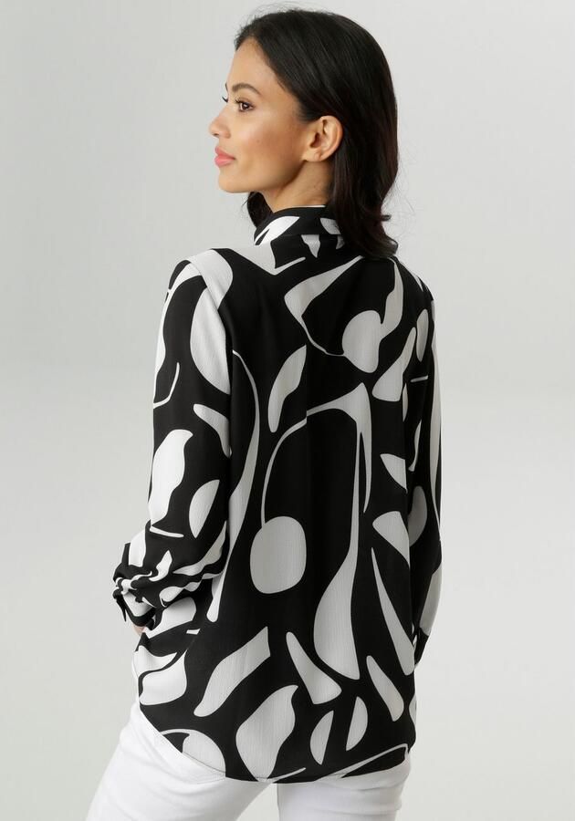 Aniston SELECTED Overhemdblouse in elastische crêpe-kwaliteit nieuwe collectie - Foto 4