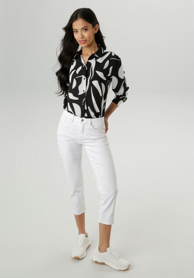 Aniston SELECTED Overhemdblouse in elastische crêpe-kwaliteit nieuwe collectie - Foto 5