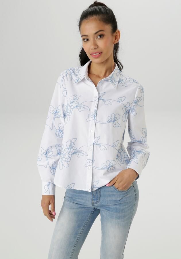 Aniston SELECTED Overhemdblouse met bewerkelijke allover-borduursels nieuwe collectie - Foto 7