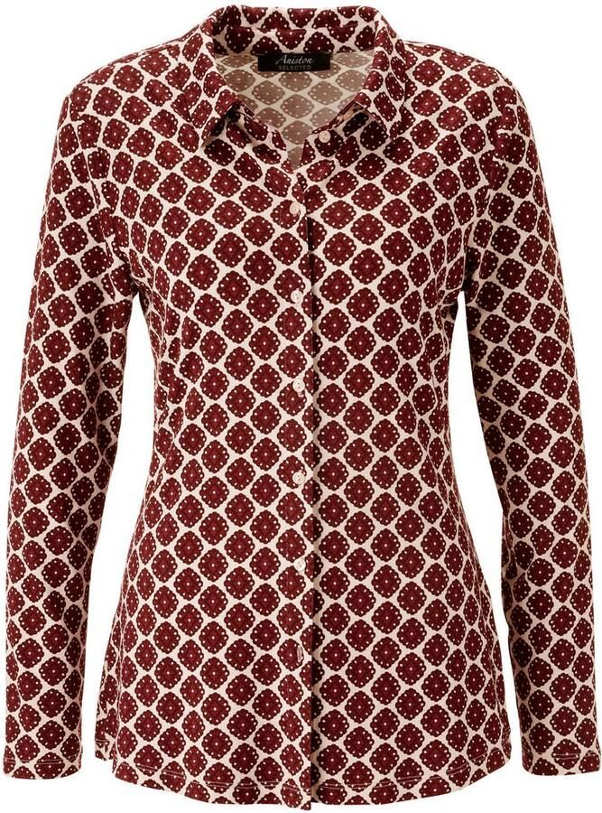 Aniston SELECTED Overhemdblouse met extravagant kleurrijk retro-patroon nieuwe collectie - Foto 2