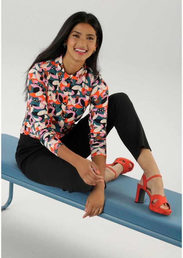 Aniston SELECTED Overhemdblouse met fantasierijke alloverprint - Foto 4