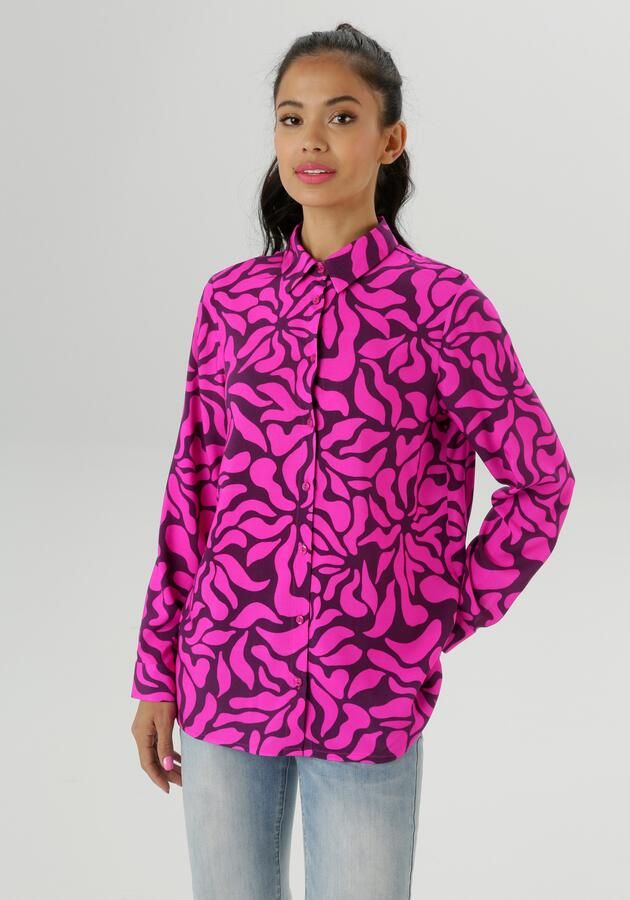 Aniston SELECTED Overhemdblouse met fantasierijke alloverprint nieuwe collectie - Foto 7