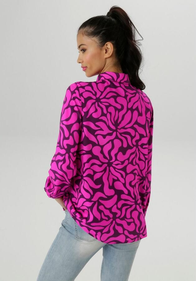 Aniston SELECTED Overhemdblouse met fantasierijke alloverprint nieuwe collectie - Foto 4