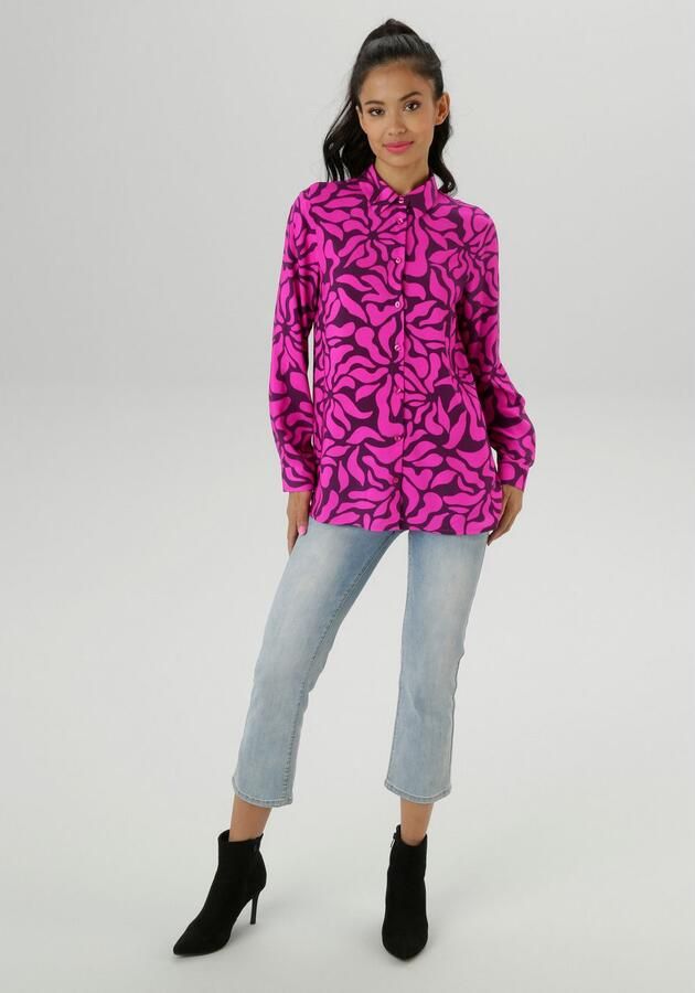 Aniston SELECTED Overhemdblouse met fantasierijke alloverprint nieuwe collectie - Foto 6