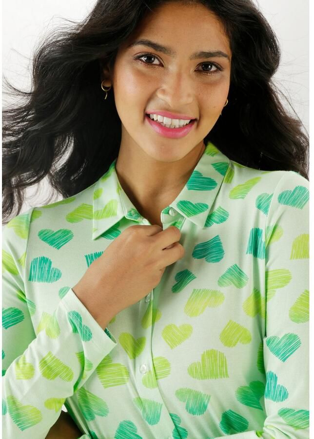 Aniston SELECTED Overhemdblouse met hartenprint allover - Foto 2