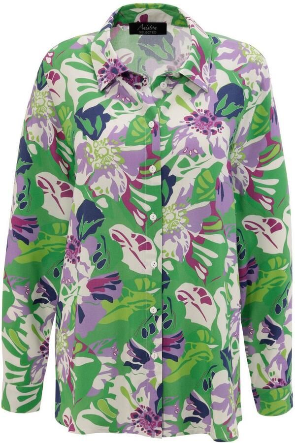 Aniston SELECTED Overhemdblouse met kleurharmonieuze bloemen- en bladerenprint - Foto 6