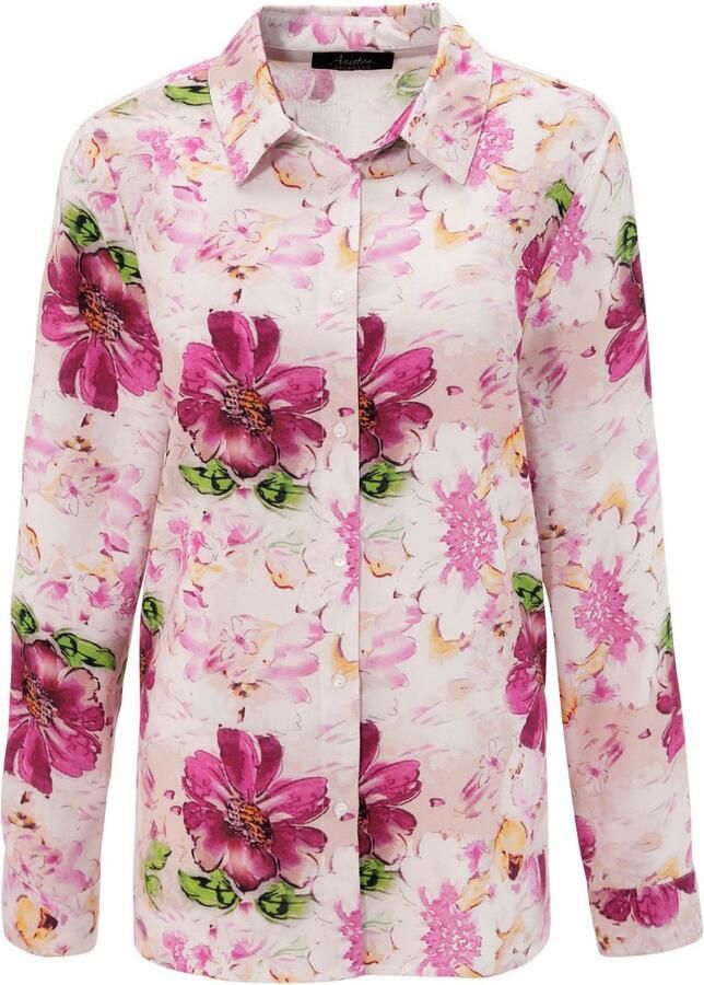 Aniston SELECTED Overhemdblouse met kleurharmonieuze bloemenprint - Foto 2