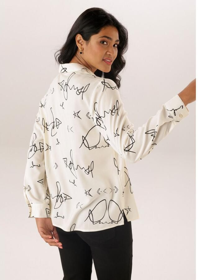 Aniston SELECTED Overhemdblouse met modieus stijlvolle all-over-print - Foto 3