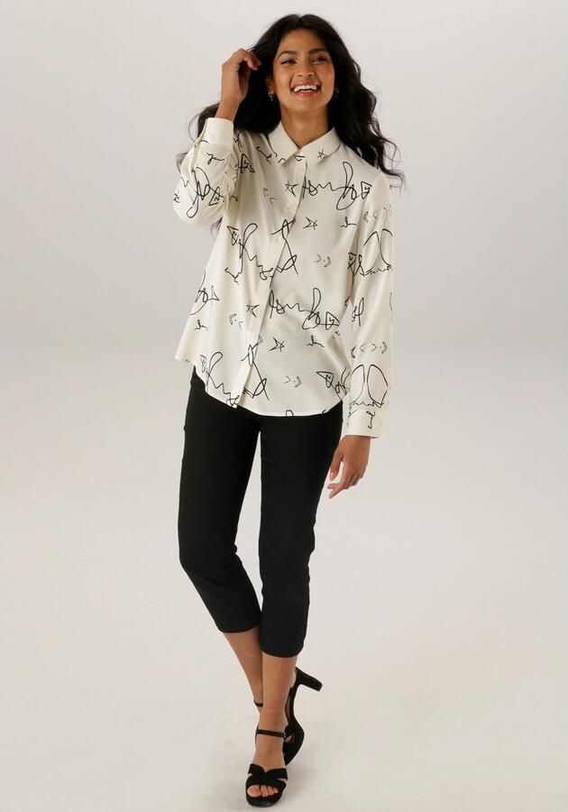 Aniston SELECTED Overhemdblouse met modieus stijlvolle all-over-print - Foto 4