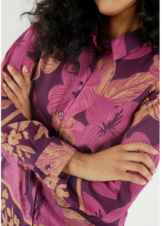 Aniston SELECTED Overhemdblouse met opgedrukte randen transparant - Foto 2