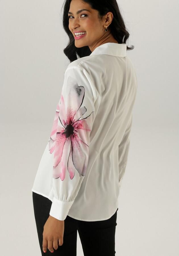 Aniston SELECTED Overhemdblouse met opulent geplaatste bloe print - Foto 5