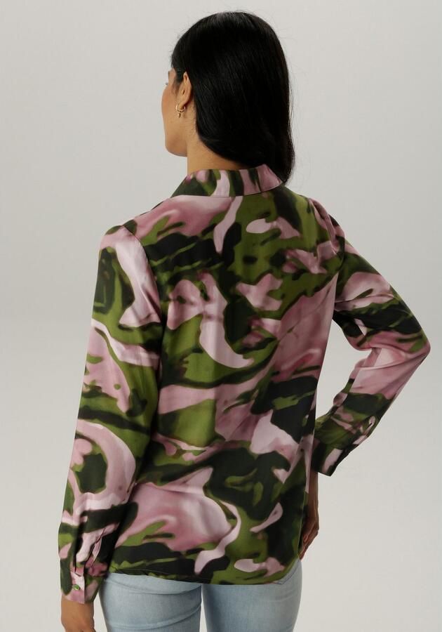 Aniston SELECTED Overhemdblouse met trendy en extravagante kleurverloop - Foto 5