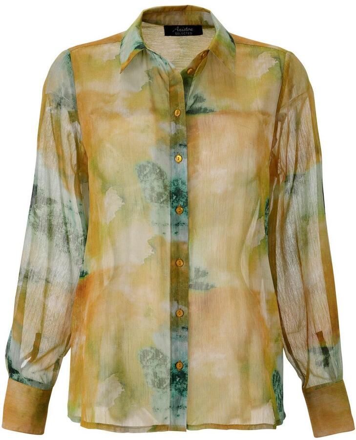 Aniston SELECTED Overhemdblouse van licht transparante chiffon nieuwe collectie - Foto 2