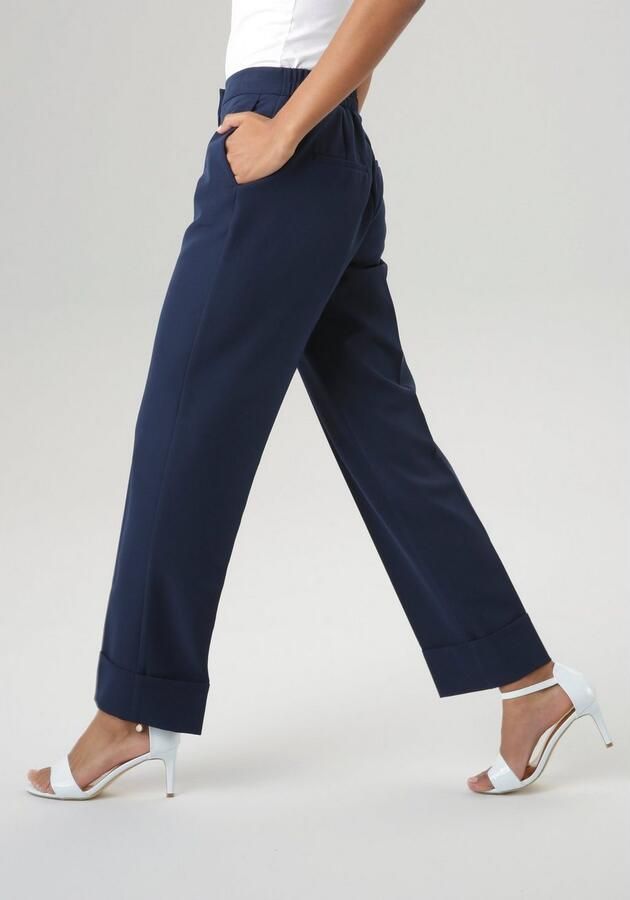 Aniston SELECTED Pantalon met persplooien - Foto 3