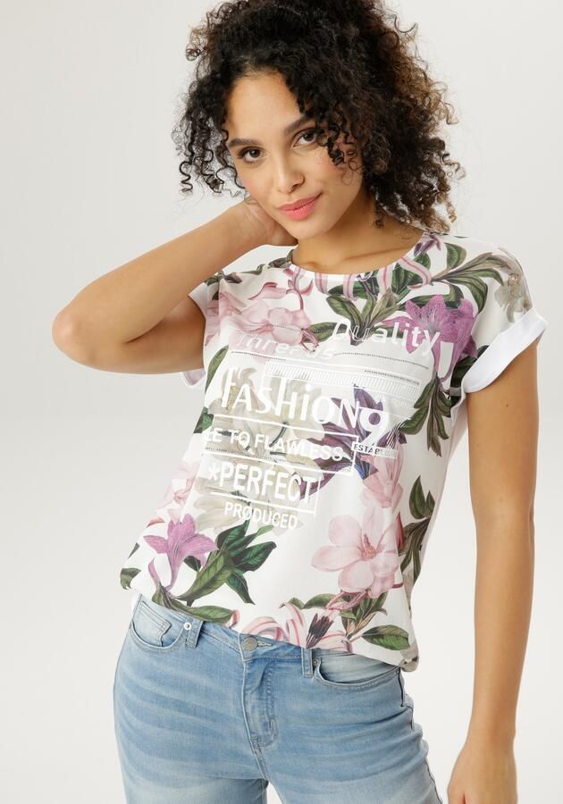 Aniston SELECTED Shirt met glinstersteentjes - Foto 6