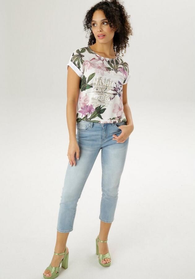 Aniston SELECTED Shirt met glinstersteentjes - Foto 4