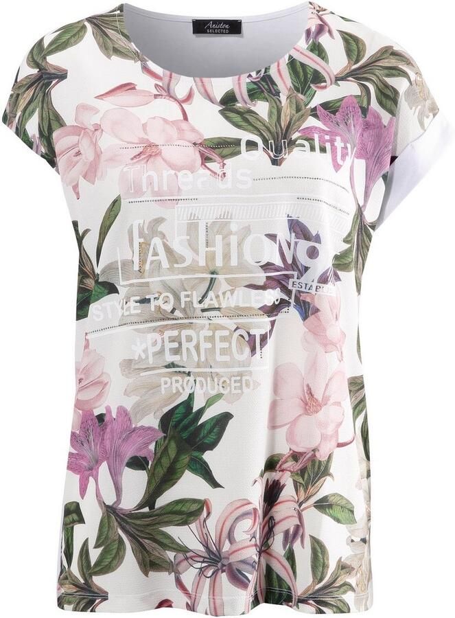 Aniston SELECTED Shirt met glinstersteentjes