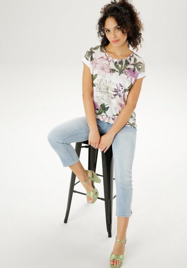 Aniston SELECTED Shirt met glinstersteentjes - Foto 5