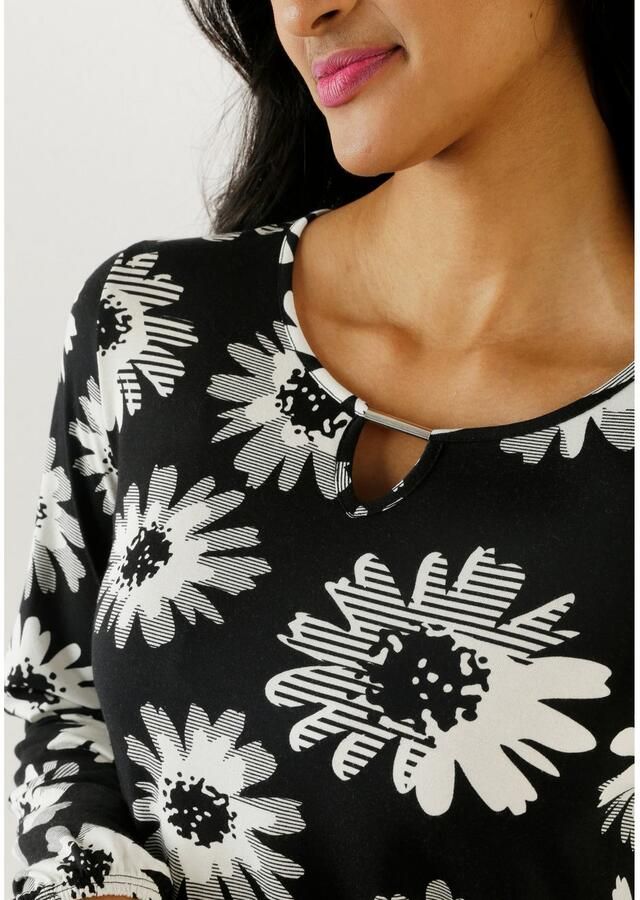 Aniston SELECTED Shirt met lange mouwen met cut-out en fantasierijk bloemenpatroon - Foto 3