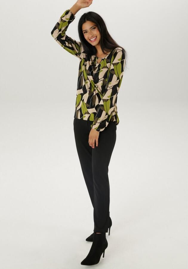 Aniston SELECTED Shirt met lange mouwen met cut-out en fantasierijke print - Foto 5