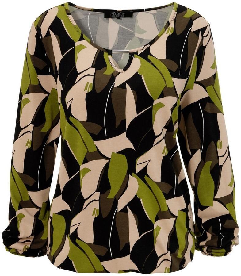 Aniston SELECTED Shirt met lange mouwen met cut-out en fantasierijke print - Foto 2