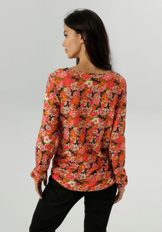 Aniston SELECTED Shirt met lange mouwen met cut-out en kleurrijke bloe print nieuwe collectie - Foto 4