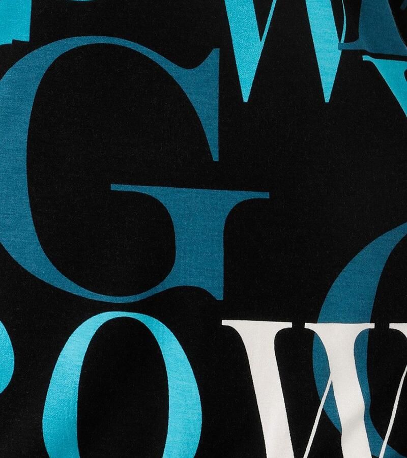 Aniston SELECTED Shirt met lange mouwen met cut-out en trendy letterprint nieuwe collectie