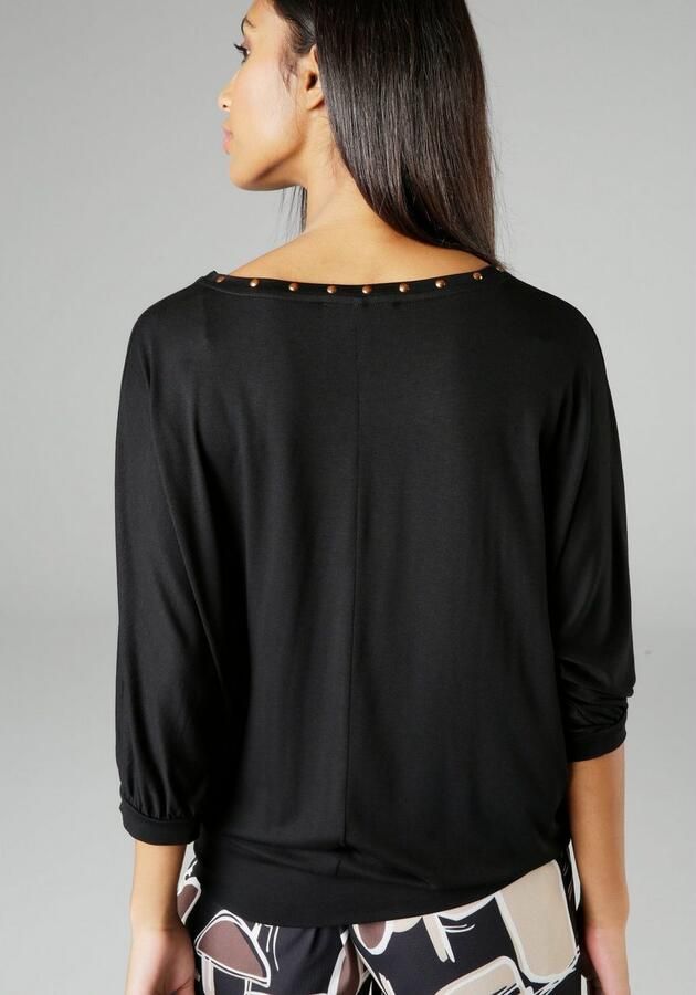 Aniston SELECTED Shirt met vleermuismouwen met bronzen nagels - Foto 5