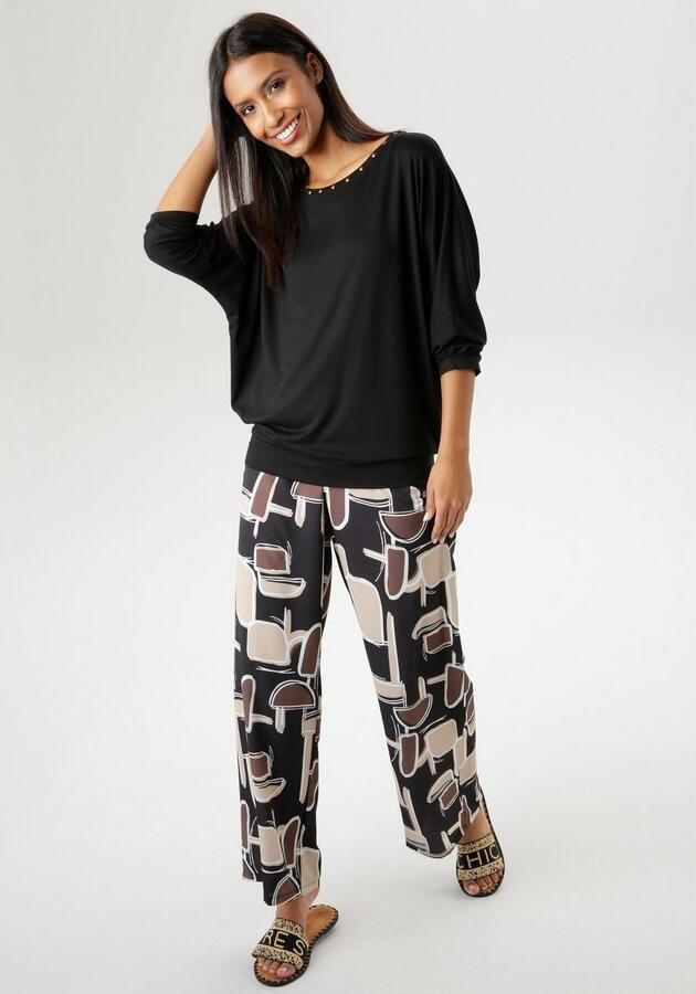 Aniston SELECTED Shirt met vleermuismouwen met bronzen nagels - Foto 6