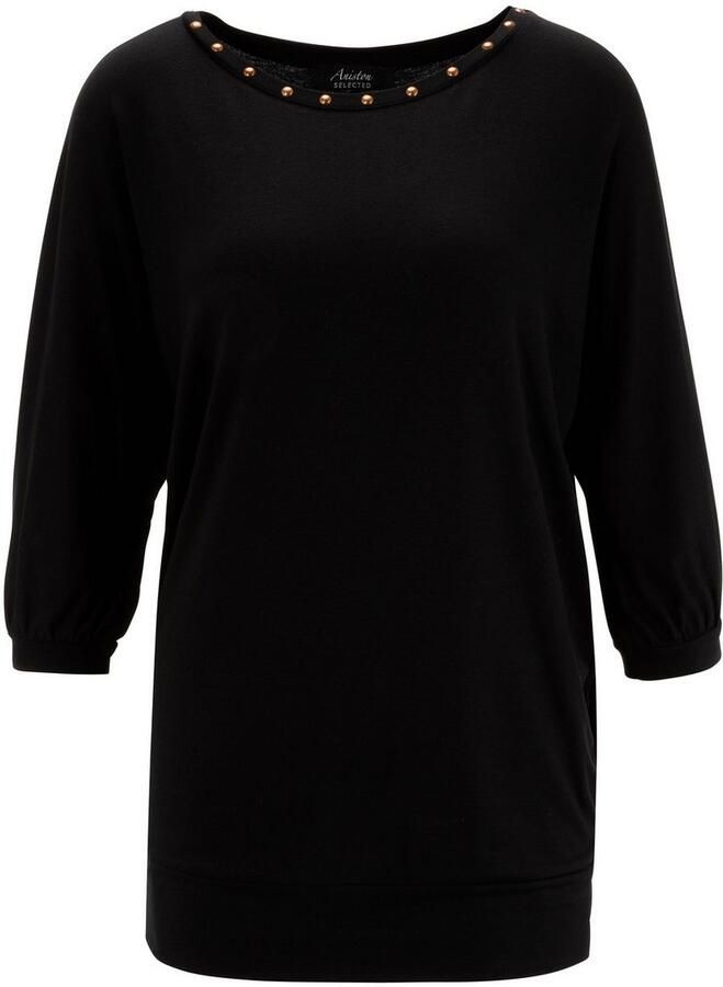 Aniston SELECTED Shirt met vleermuismouwen met bronzen nagels