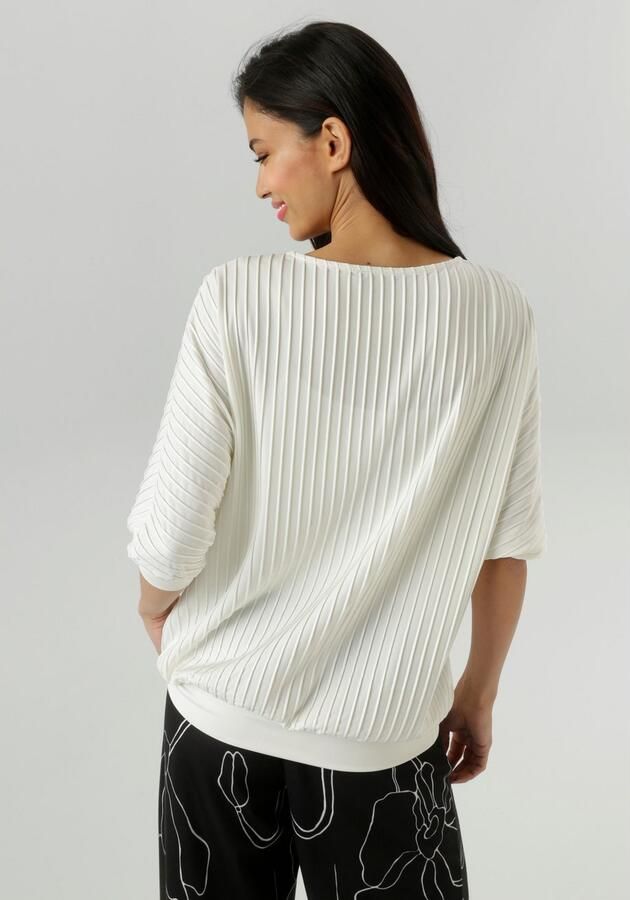 Aniston SELECTED Shirt met vleermuismouwen met moderne oppervlaktestructuur nieuwe collectie - Foto 6