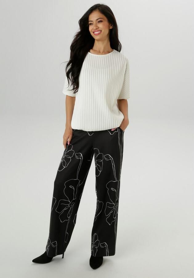 Aniston SELECTED Shirt met vleermuismouwen met moderne oppervlaktestructuur nieuwe collectie - Foto 5