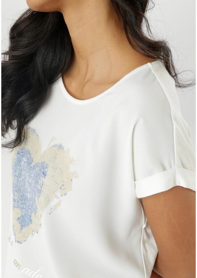 Aniston SELECTED Shirtblouse gedeeltelijk met glanzende goudkleurige folieprint - Foto 3