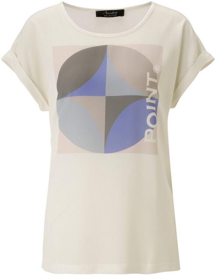 Aniston SELECTED Shirtblouse in een mix van materialen nieuwe collectie - Foto 2