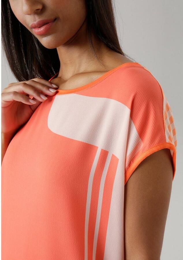 Aniston SELECTED Shirtblouse met gestreepte rug en overhangende schouders - Foto 2