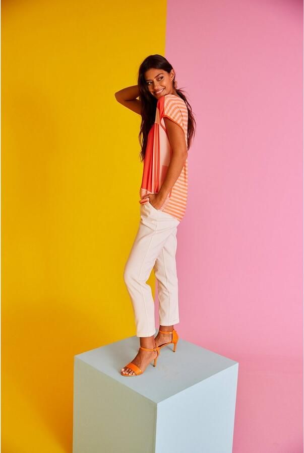 Aniston SELECTED Shirtblouse met gestreepte rug en overhangende schouders - Foto 6